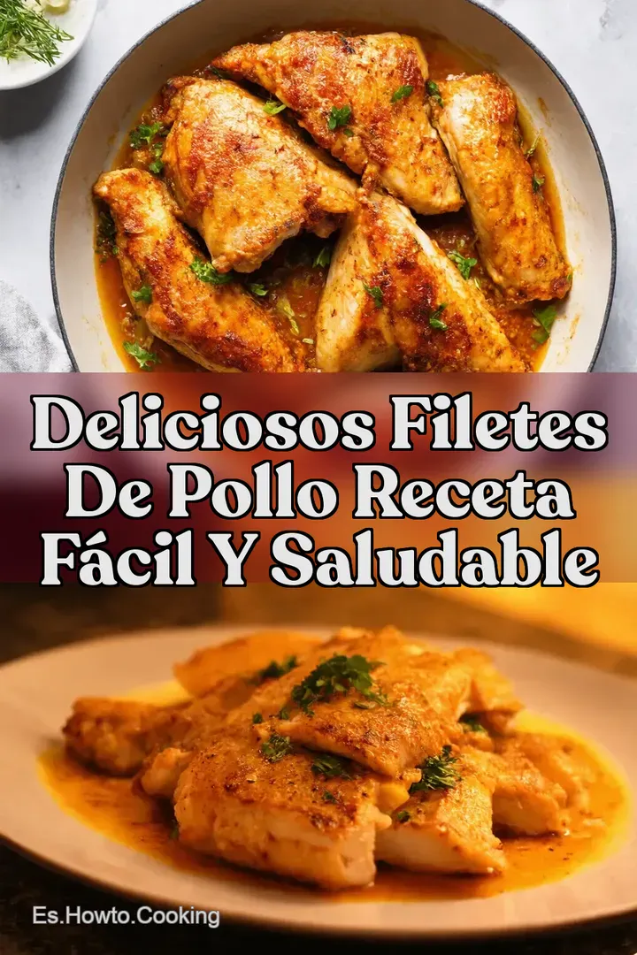 Deliciosos Filetes de Pollo Receta F&aacute;cil y Saludable