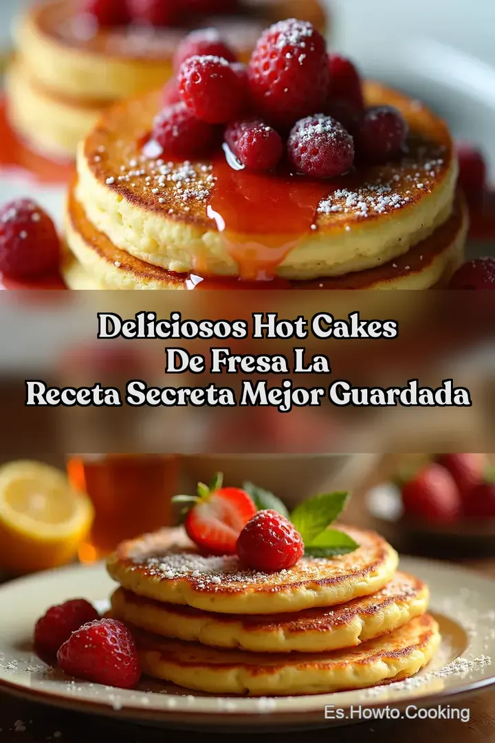 Deliciosos HOT CAKES DE FRESA La Receta Secreta Mejor Guardada