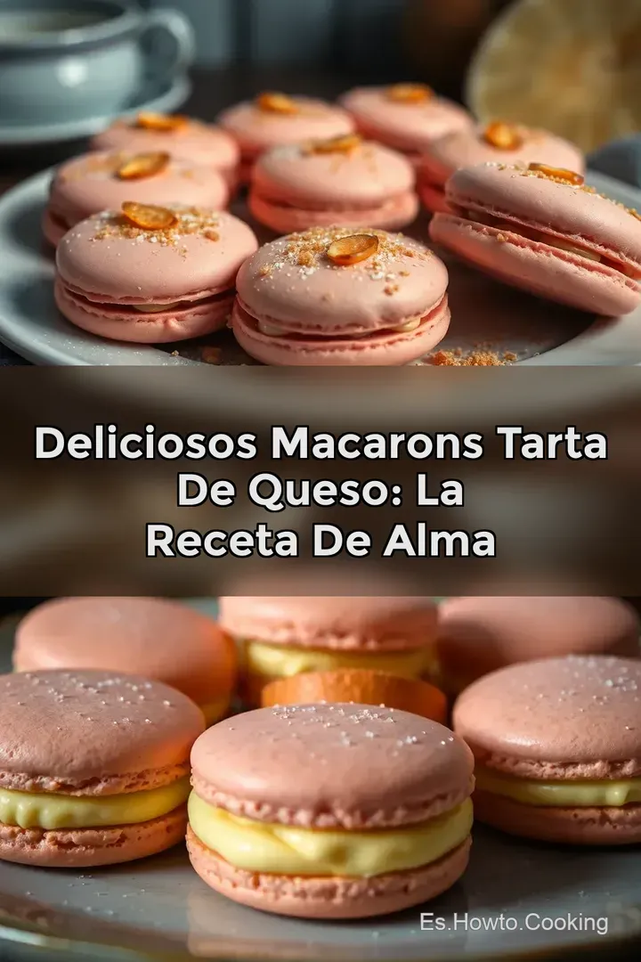 Deliciosos Macarons Tarta de Queso: La Receta de Alma