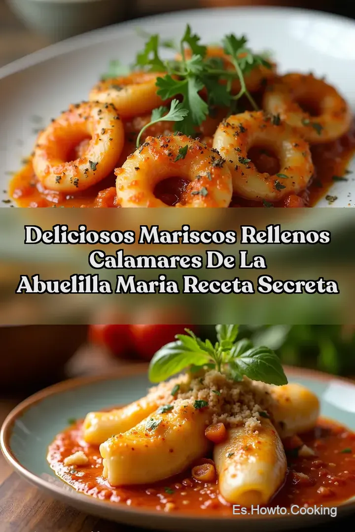 Deliciosos Mariscos Rellenos Calamares de la Abuelilla Maria Receta Secreta