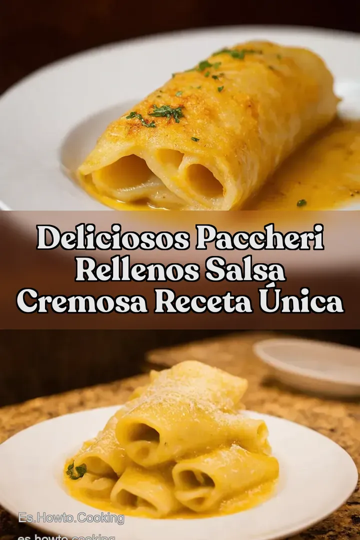 Deliciosos Paccheri Rellenos Salsa Cremosa Receta &Uacute;nica