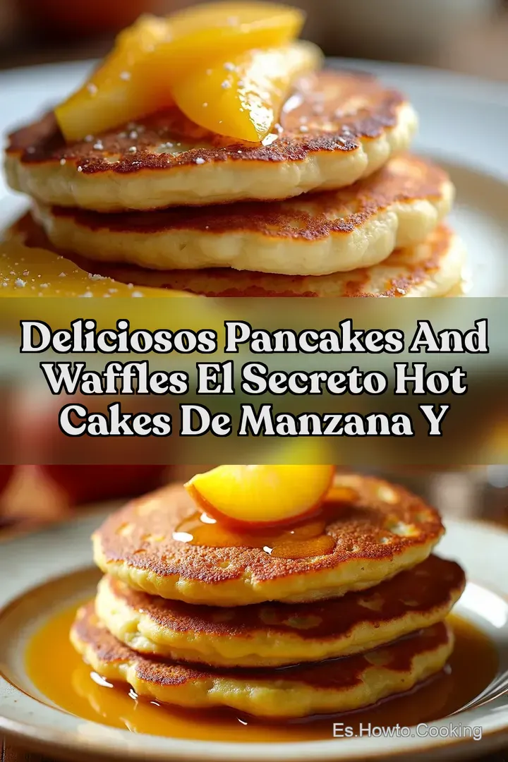 Deliciosos Pancakes And Waffles El Secreto Hot cakes de manzana y