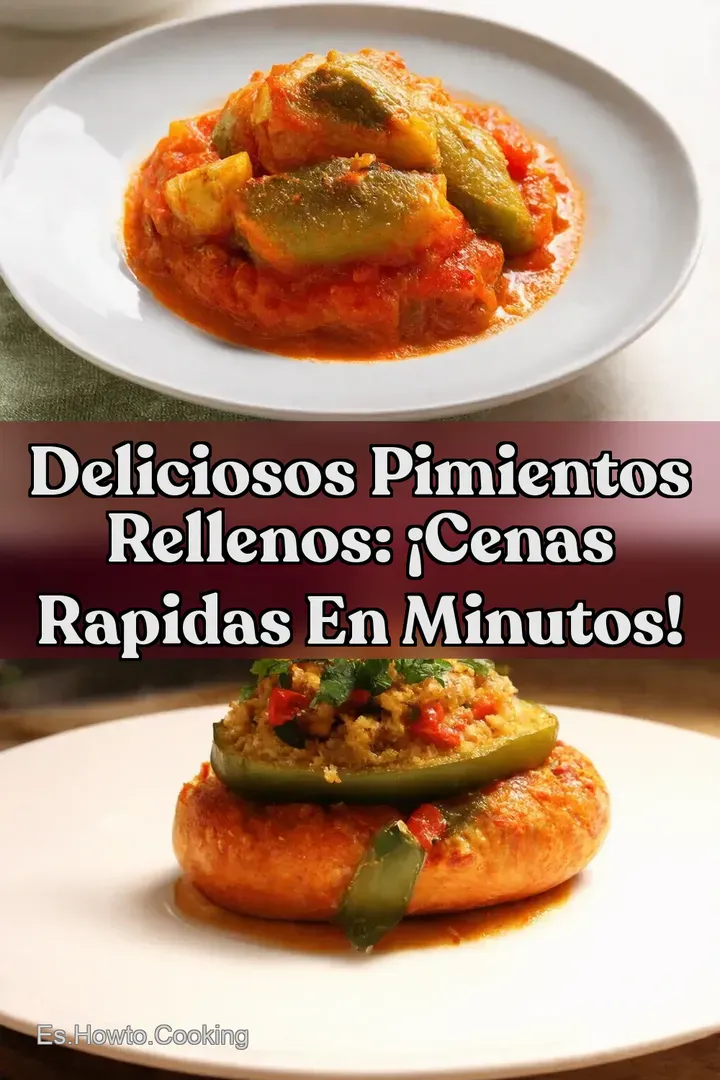 Deliciosos Pimientos Rellenos: &iexcl;Cenas Rapidas en Minutos!