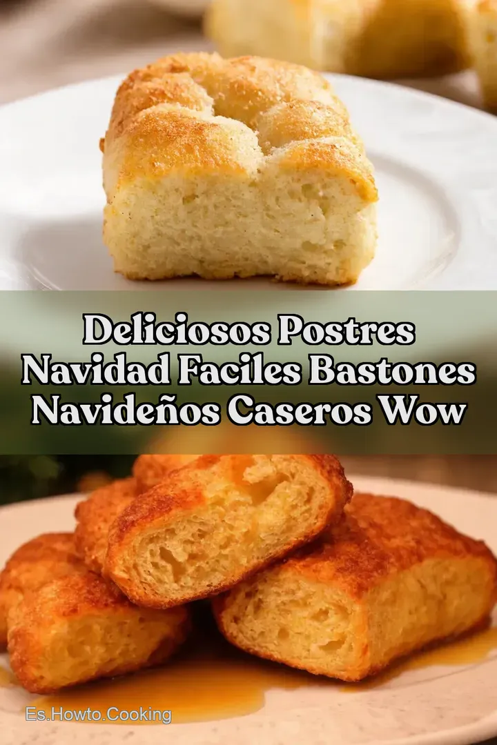 Deliciosos Postres Navidad Faciles Bastones Navide&ntilde;os Caseros WOW