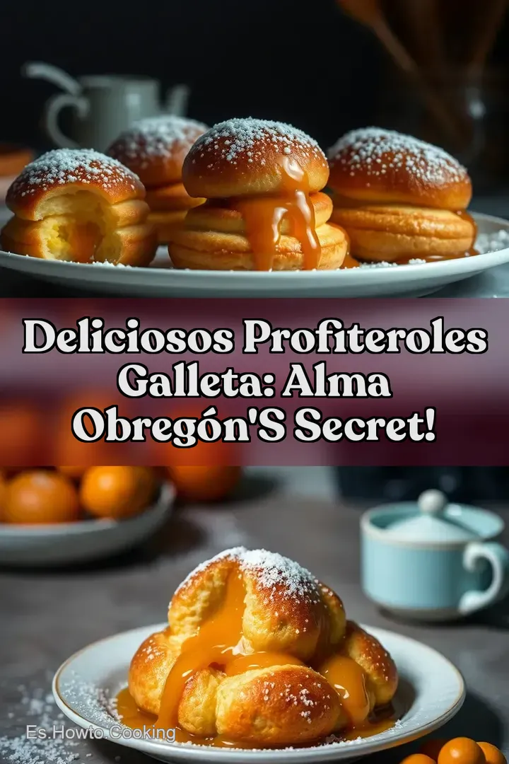 Deliciosos Profiteroles Galleta: Alma Obreg&oacute;n s Secret!