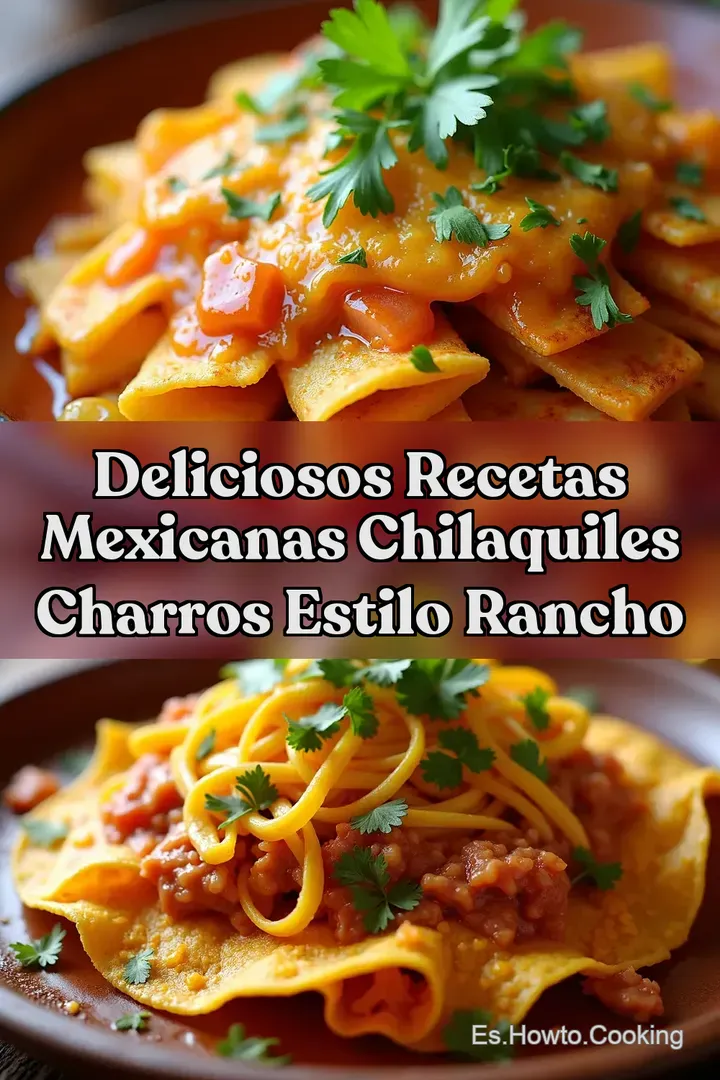 Deliciosos Recetas Mexicanas Chilaquiles Charros Estilo Rancho