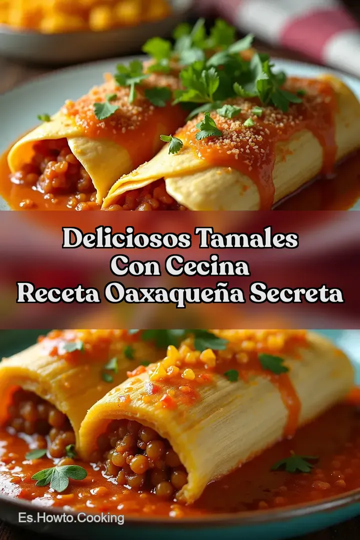 Deliciosos Tamales con Cecina Receta Oaxaque&ntilde;a Secreta