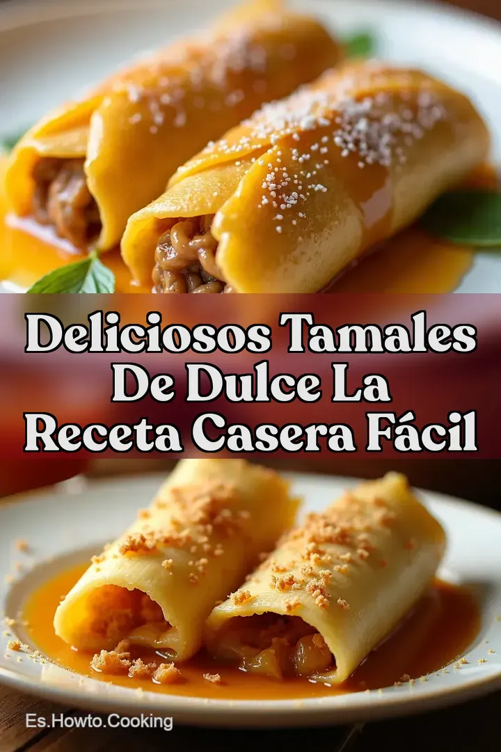 Deliciosos Tamales de Dulce La Receta Casera F&aacute;cil
