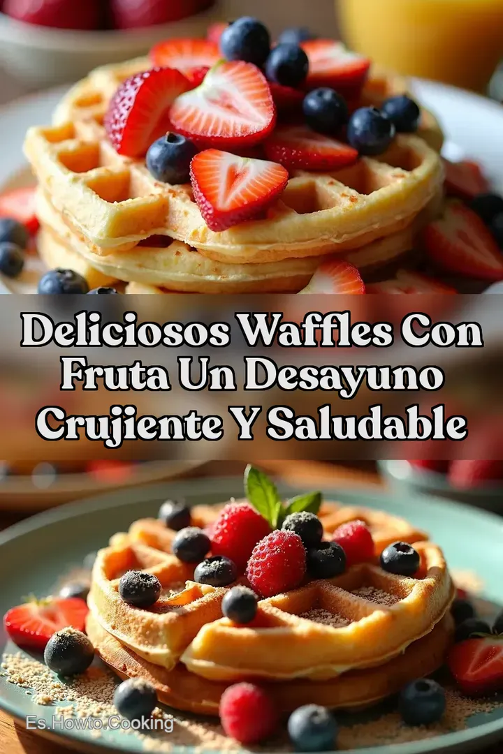 Deliciosos Waffles Con Fruta Un Desayuno Crujiente Y Saludable