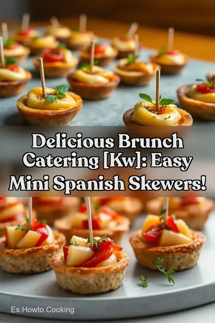 Delicious Brunch Catering [kw]: Easy Mini Spanish Skewers!