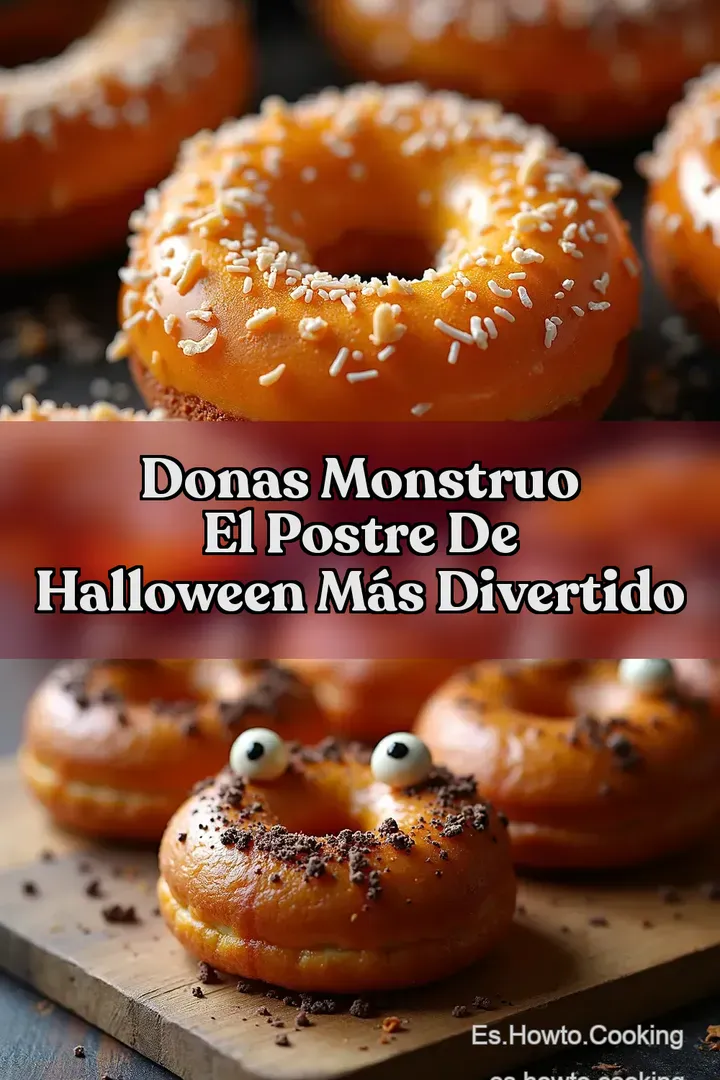 Donas Monstruo El Postre de Halloween M&aacute;s Divertido