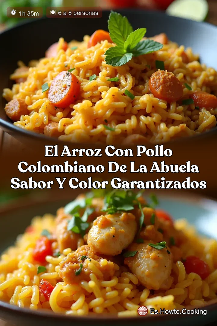 El Arroz con Pollo Colombiano de la Abuela Sabor y Color Garantizados