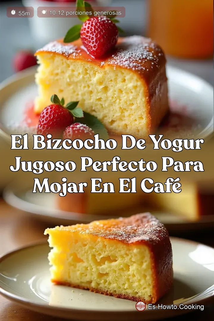 El Bizcocho de Yogur Jugoso Perfecto Para Mojar en el Caf&eacute;