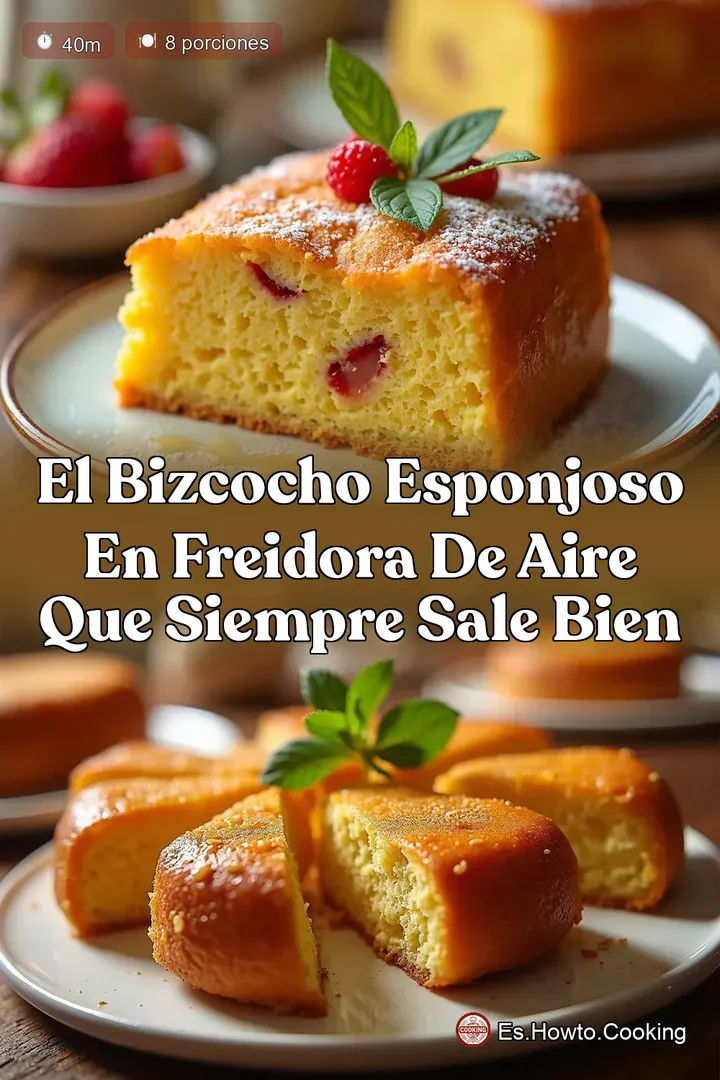 El Bizcocho Esponjoso en Freidora de Aire Que Siempre Sale Bien