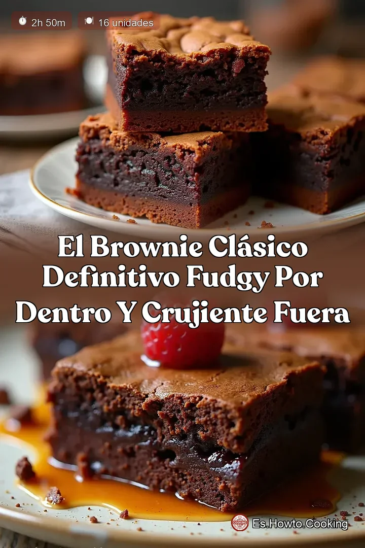 El Brownie Cl&aacute;sico Definitivo Fudgy por Dentro y Crujiente Fuera