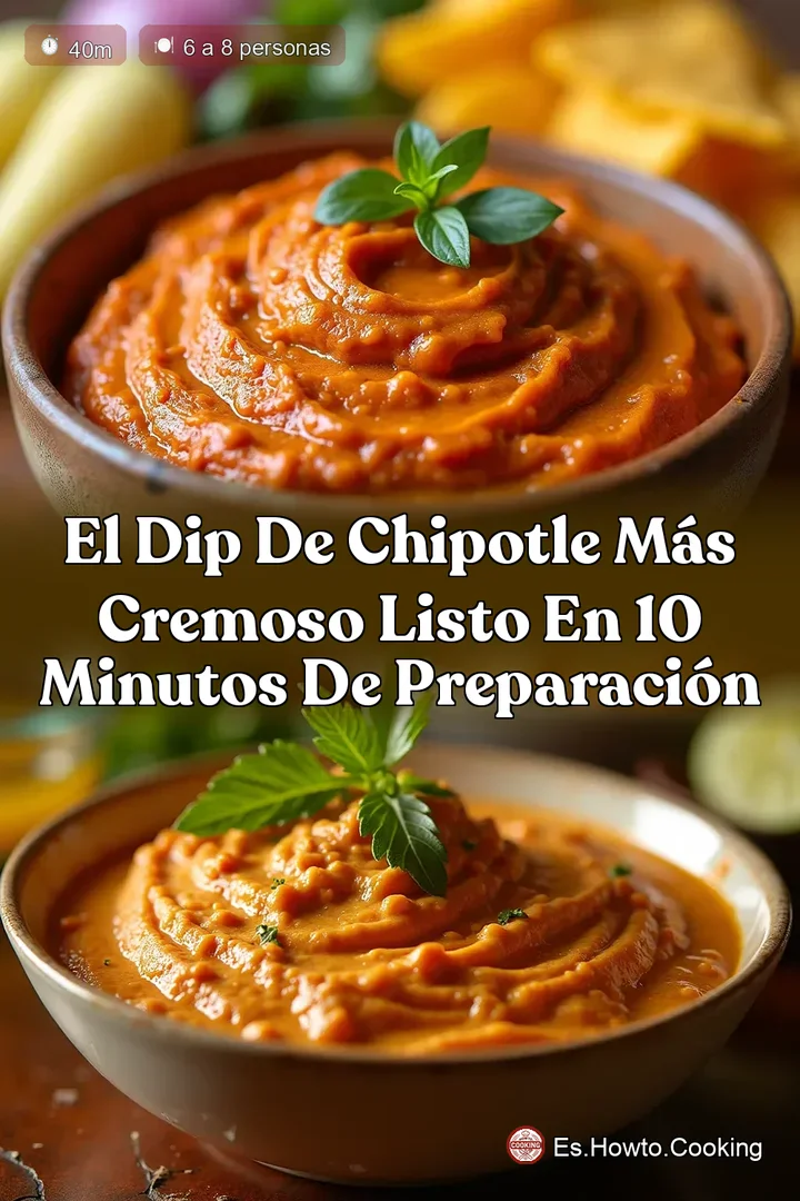El Dip de Chipotle M&aacute;s Cremoso Listo en 10 Minutos de Preparaci&oacute;n