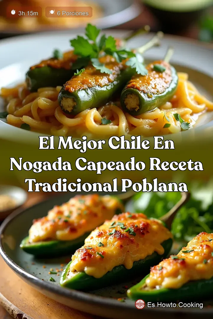 El Mejor Chile en Nogada Capeado Receta Tradicional Poblana