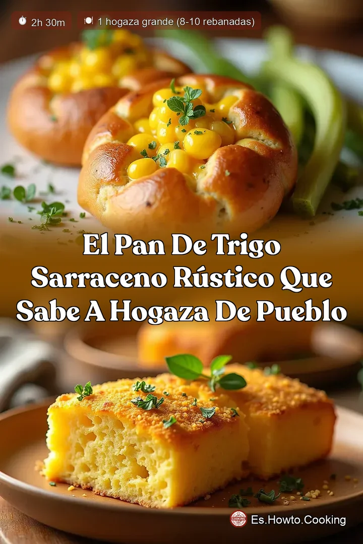 El Pan de Trigo Sarraceno R&uacute;stico que Sabe a Hogaza de Pueblo