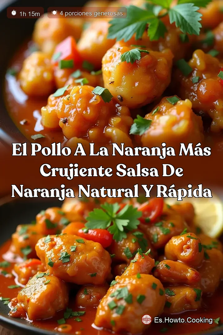 El Pollo a la Naranja M&aacute;s Crujiente Salsa de Naranja Natural y R&aacute;pida