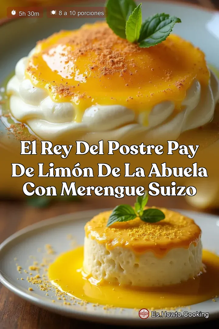 El Rey del Postre Pay de Lim&oacute;n de la Abuela con Merengue Suizo