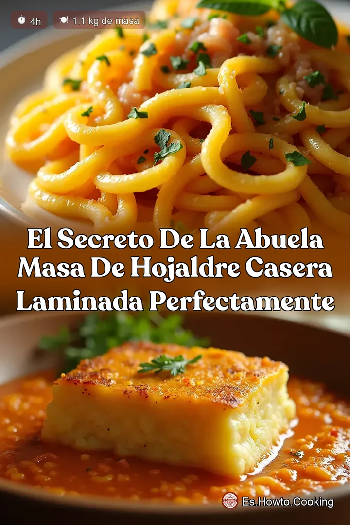 El Secreto de la Abuela Masa de Hojaldre Casera Laminada Perfectamente