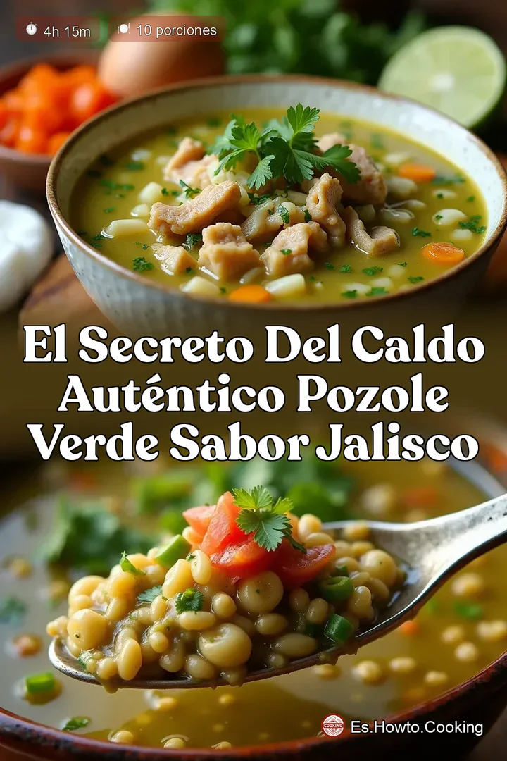 El Secreto del Caldo Aut&eacute;ntico Pozole Verde Sabor Jalisco
