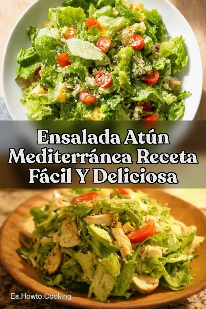Ensalada At&uacute;n Mediterr&aacute;nea Receta F&aacute;cil y Deliciosa