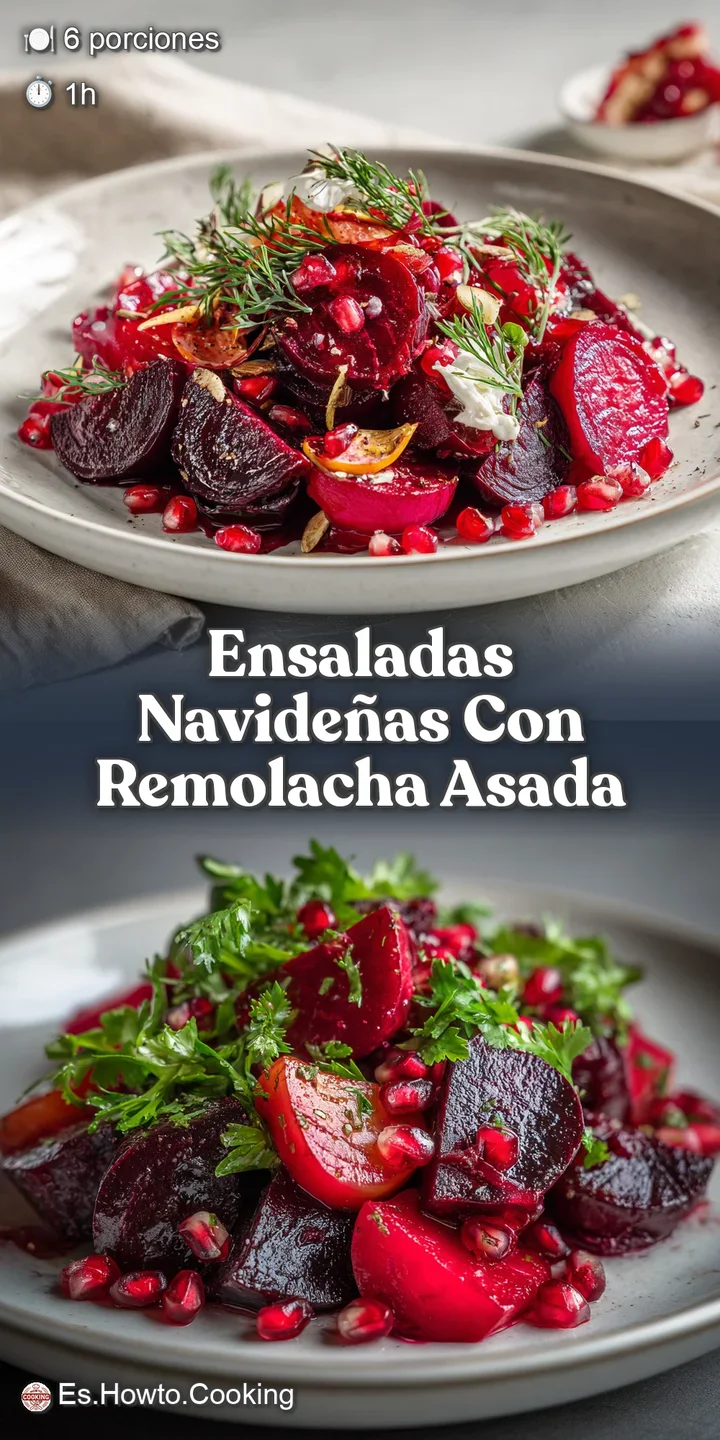 Close-up of a colorful beet salad with earthy tones, highlighting the juicy beets, crisp greens, and contrasting textures....