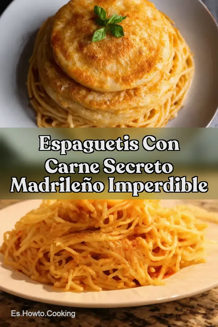 Espaguetis Con Carne Secreto Madrile&ntilde;o IMPERDIBLE