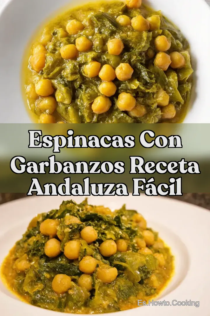 Espinacas con Garbanzos Receta Andaluza F&aacute;cil