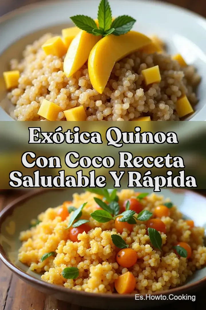Ex&oacute;tica Quinoa con coco Receta Saludable y R&aacute;pida