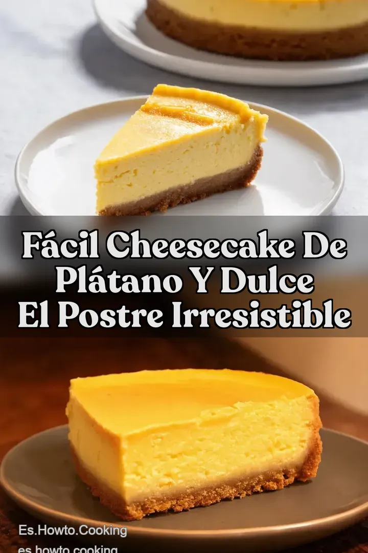 F&aacute;cil Cheesecake de Pl&aacute;tano y Dulce El Postre Irresistible