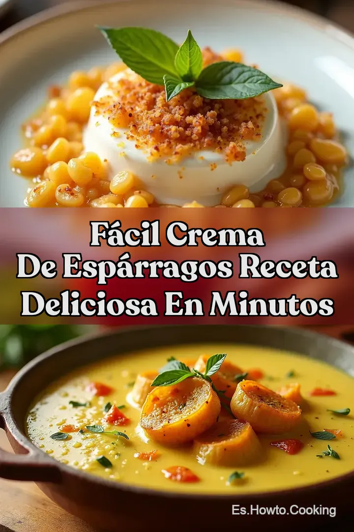 F&aacute;cil Crema de Esp&aacute;rragos Receta Deliciosa en Minutos