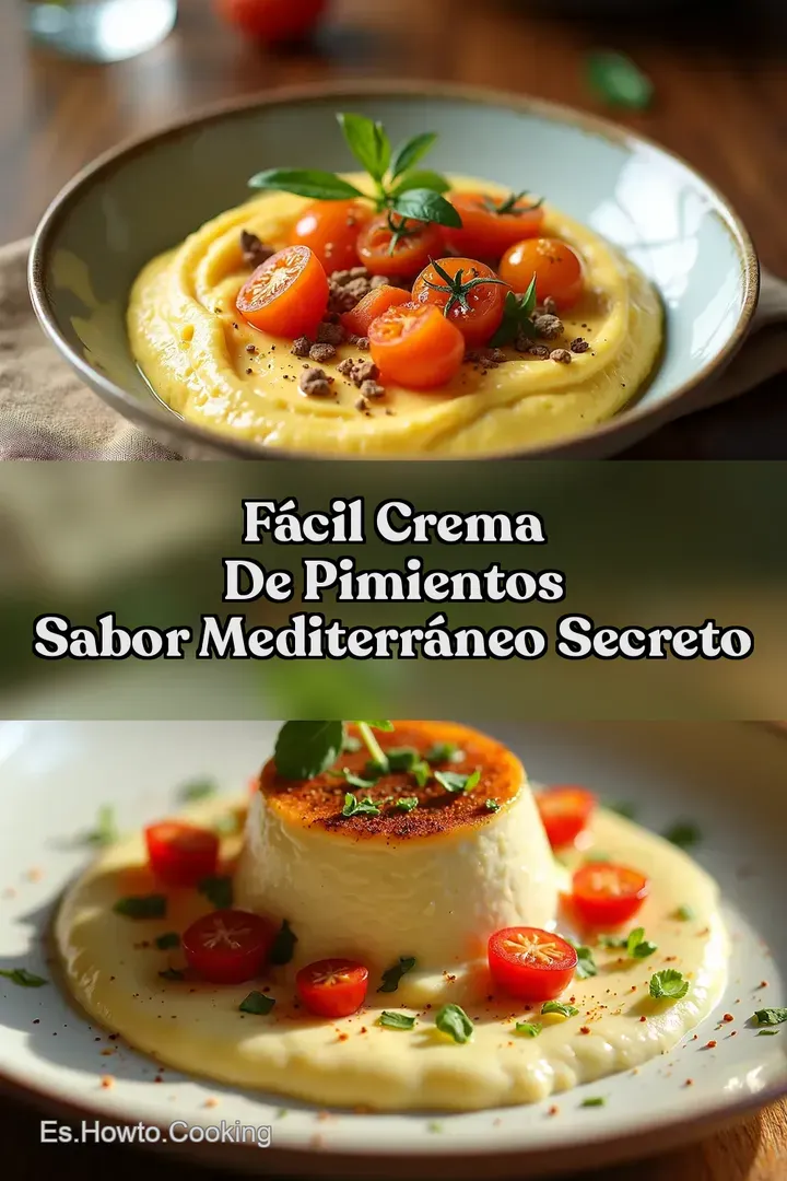 F&aacute;cil Crema de Pimientos Sabor Mediterr&aacute;neo Secreto