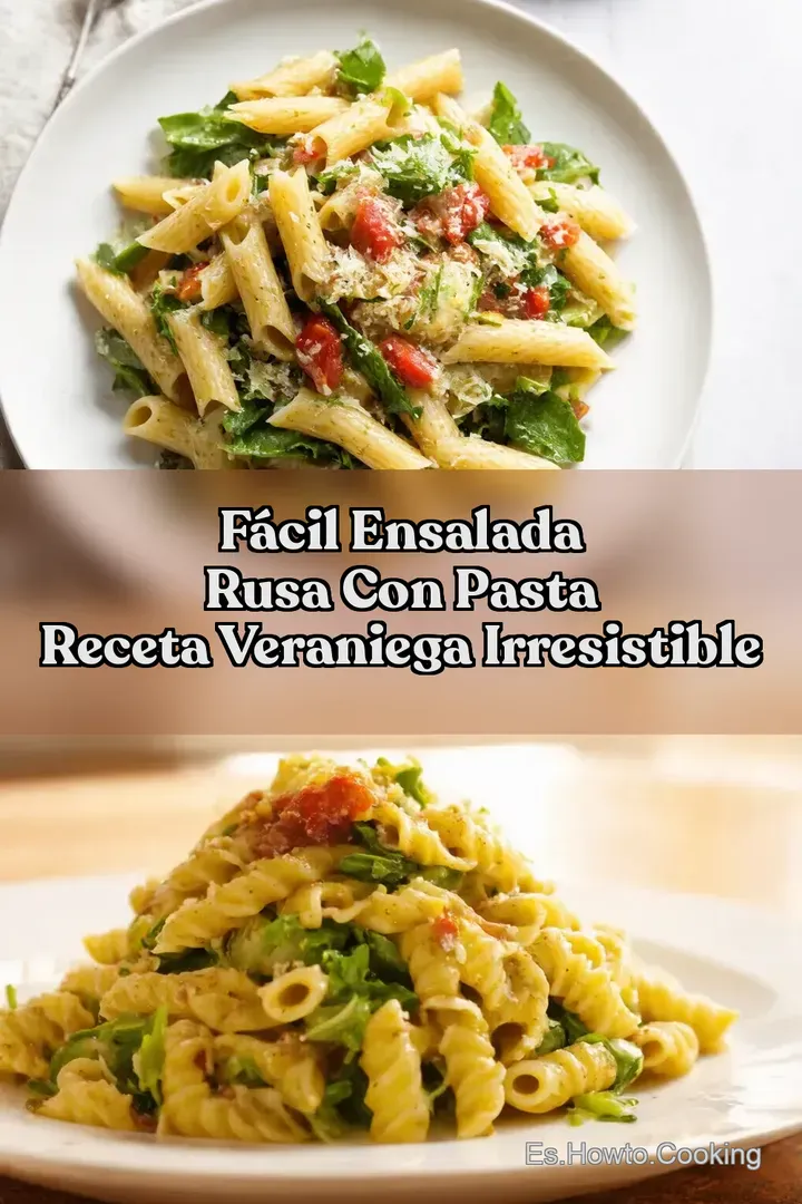 F&aacute;cil ENSALADA RUSA CON PASTA Receta Veraniega Irresistible