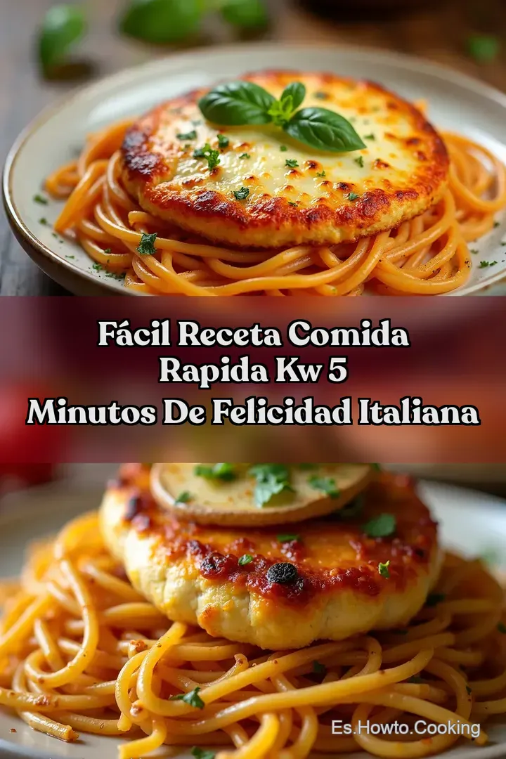 F&aacute;cil Receta Comida Rapida kw 5 Minutos De Felicidad Italiana