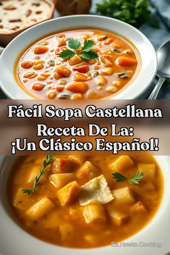 F&aacute;cil Sopa Castellana Receta de la: &iexcl;Un Cl&aacute;sico Espa&ntilde;ol!