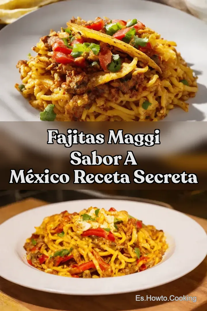 Fajitas Maggi Sabor a M&eacute;xico Receta Secreta