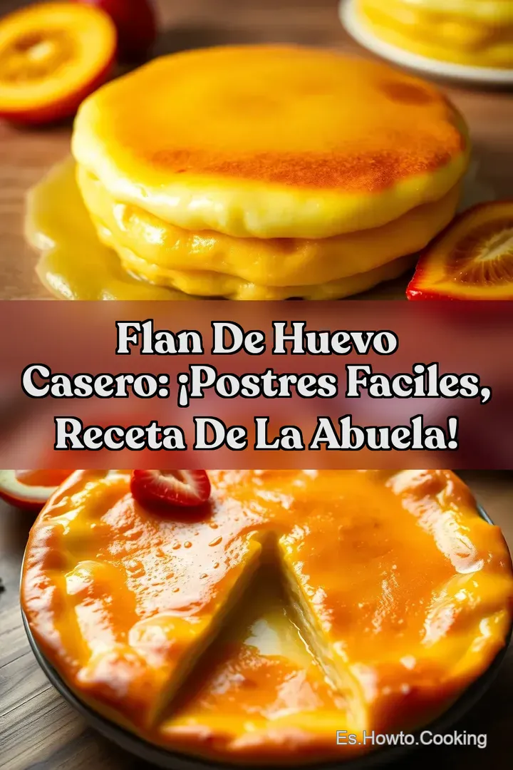 Flan de Huevo Casero: &iexcl;Postres Faciles Receta de la Abuela!