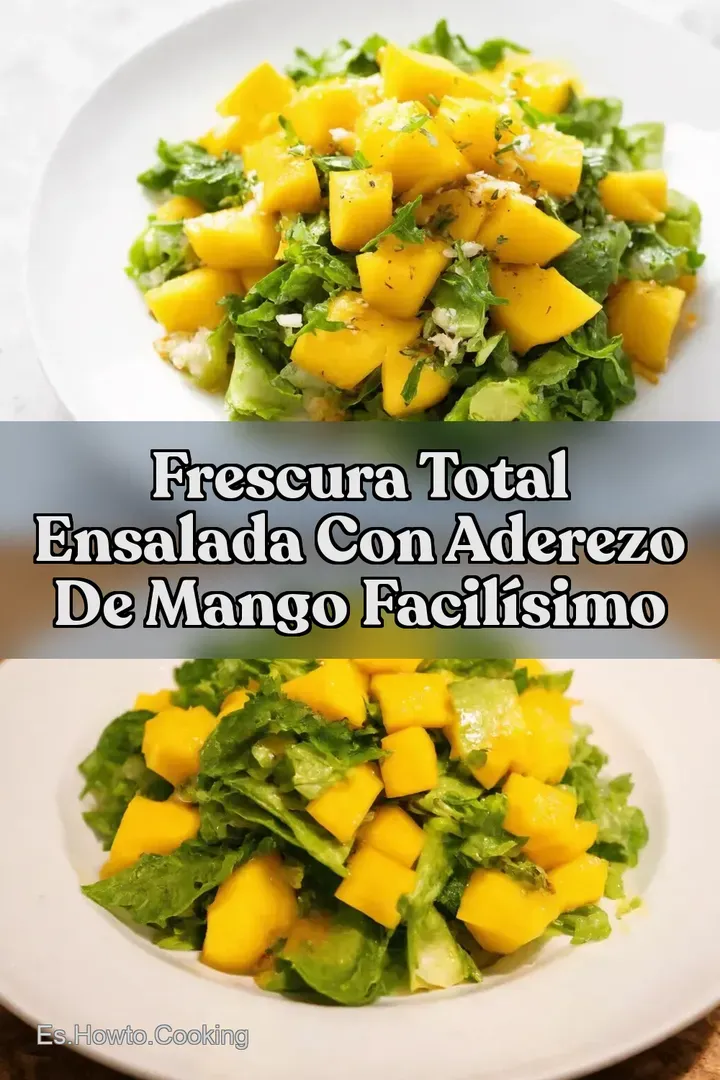 Frescura Total Ensalada Con Aderezo De Mango Facil&iacute;simo