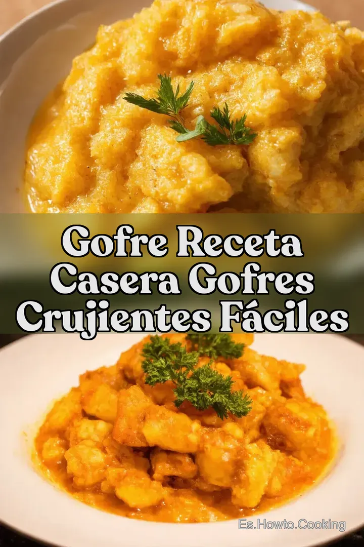 Gofre Receta Casera Gofres Crujientes F&aacute;ciles
