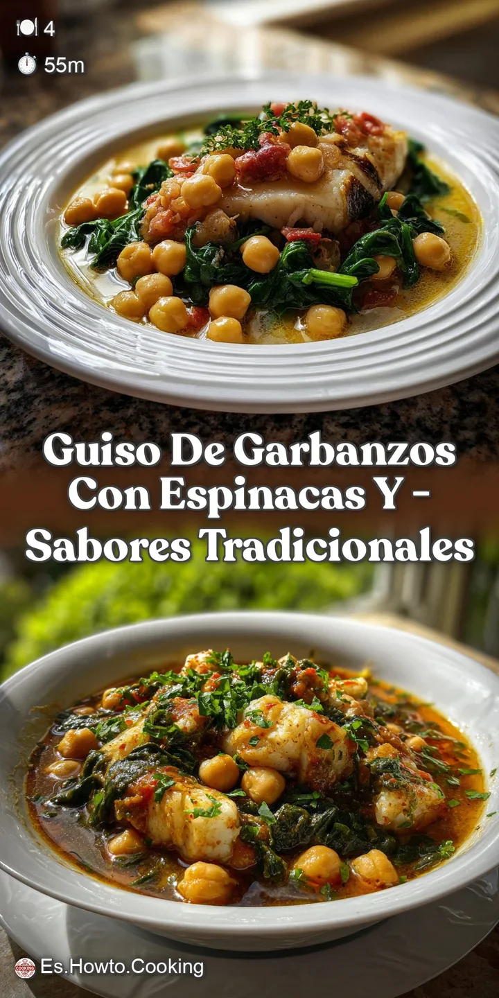 Guiso De Garbanzos Con Espinacas Y - Sabores Tradicionales