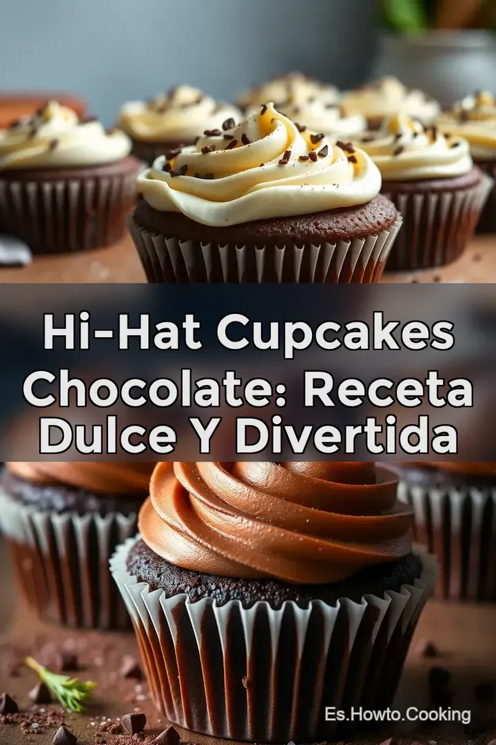 Hi-Hat Cupcakes Chocolate: Receta Dulce y Divertida