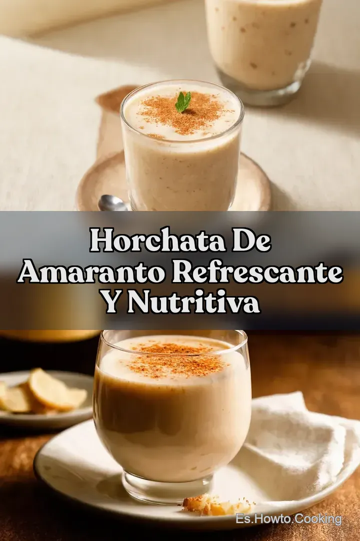Horchata de Amaranto Refrescante y Nutritiva