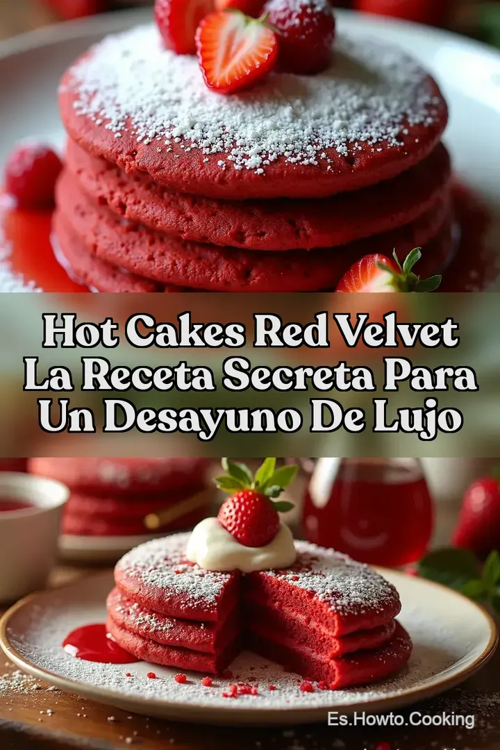 Hot Cakes Red Velvet La Receta Secreta para un Desayuno de Lujo