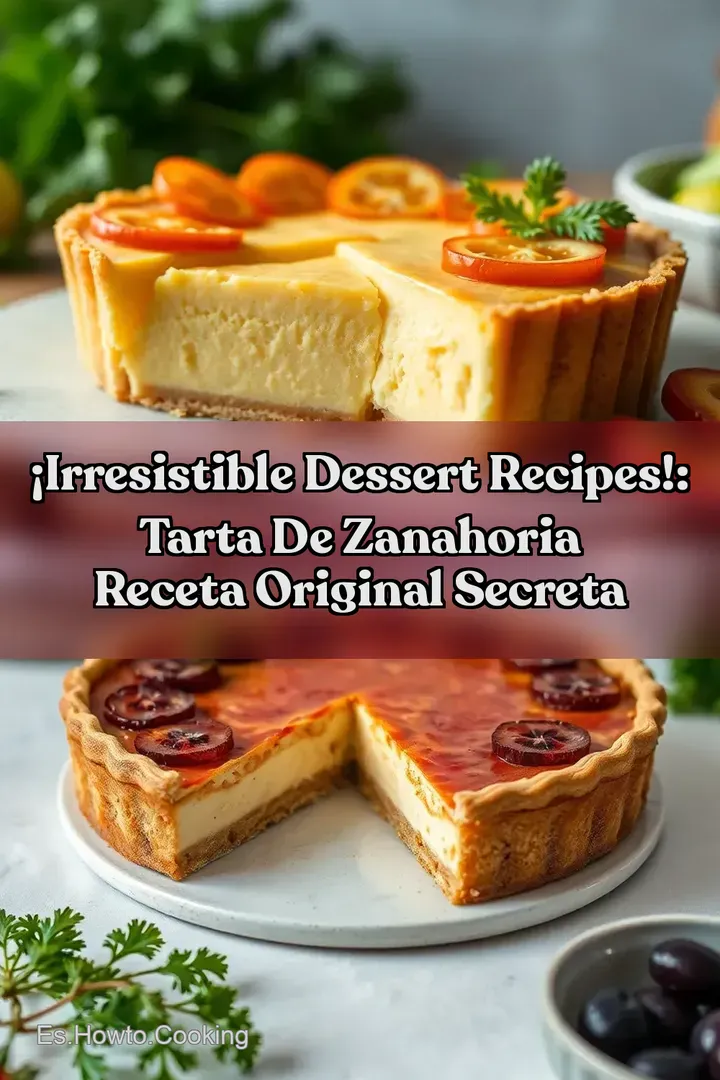 &iexcl;Irresistible Dessert Recipes!: Tarta de Zanahoria Receta Original Secreta