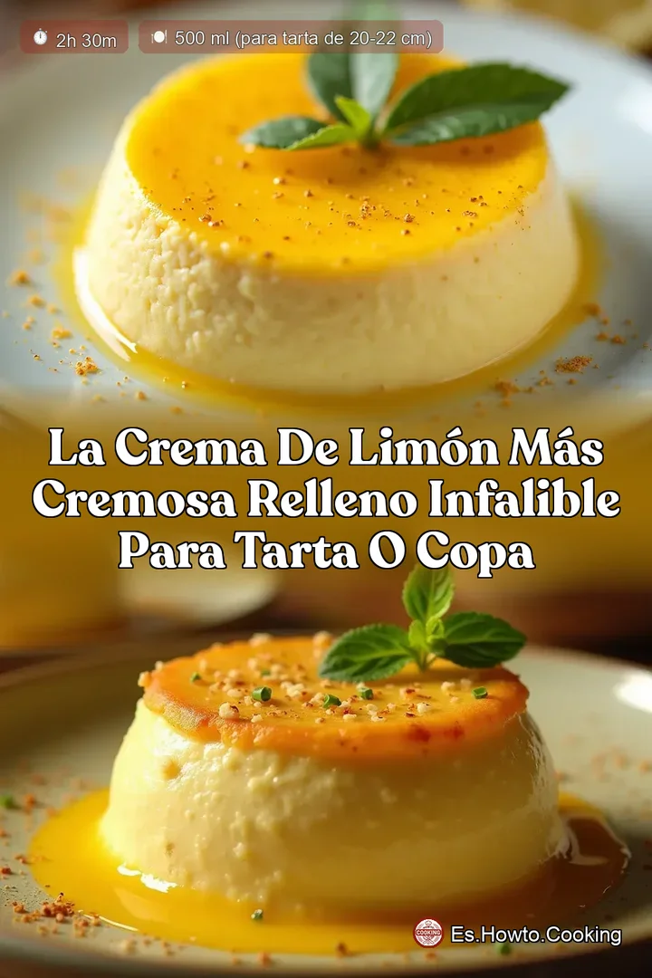 La Crema de Lim&oacute;n M&aacute;s Cremosa Relleno Infalible para Tarta o Copa