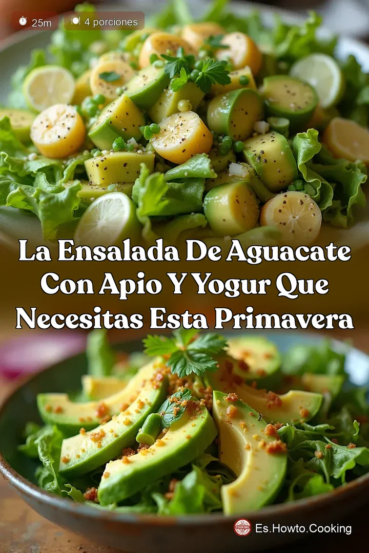 La Ensalada de Aguacate con Apio y Yogur que Necesitas Esta Primavera
