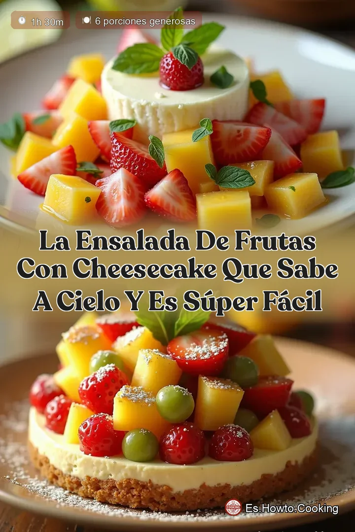 La Ensalada de Frutas con Cheesecake que Sabe a Cielo y es S&uacute;per F&aacute;cil