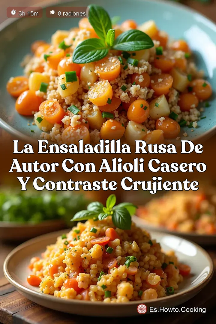 La Ensaladilla Rusa de Autor con Alioli Casero y Contraste Crujiente